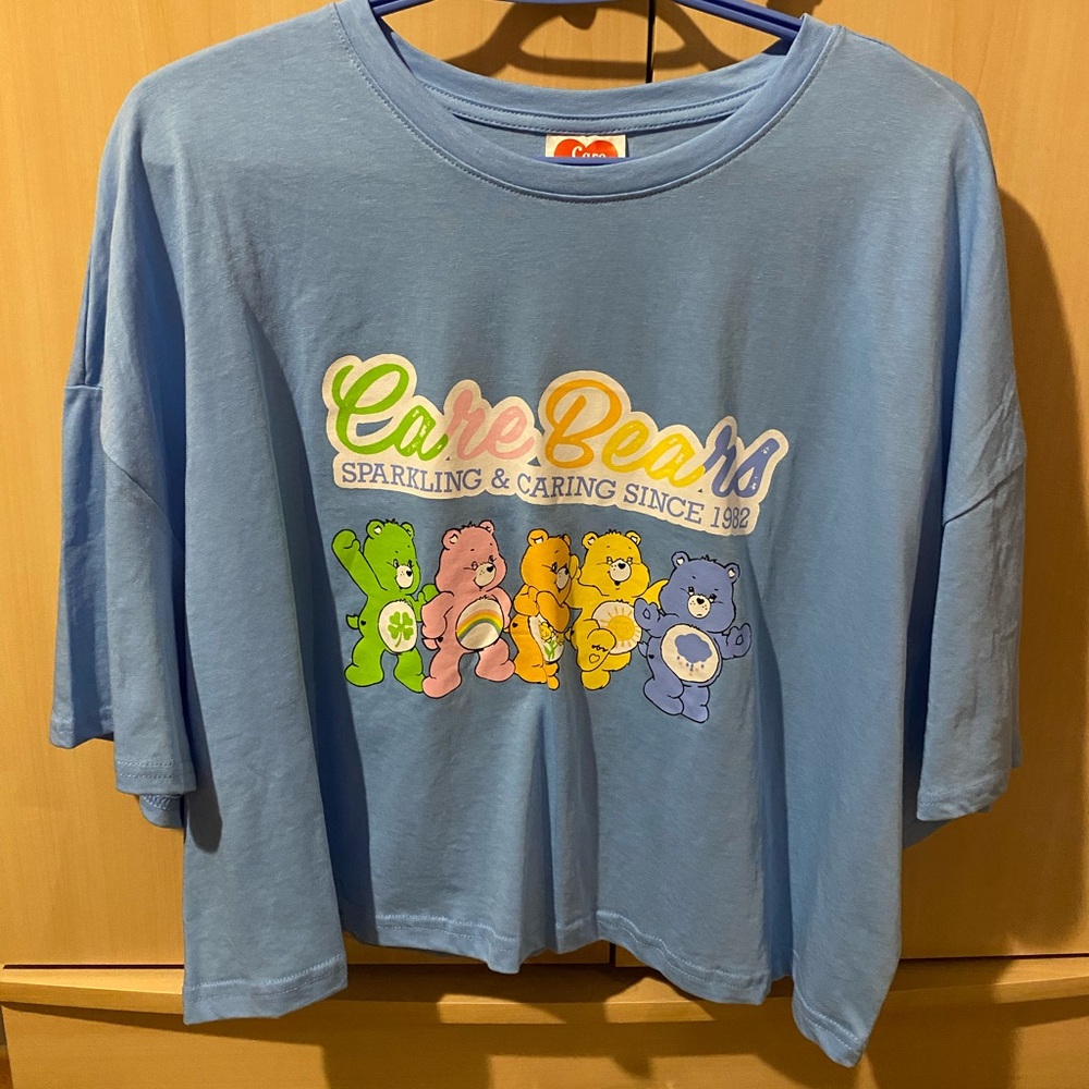 Care Bears Blue Tee with Cheerful Design